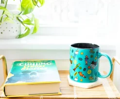 Scooby-Doo Sticker Pattern Ceramic Mug | Holds 20 Ounces