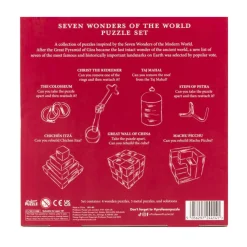 Seven Wonders of the World Brainteaser Puzzle Set of 7