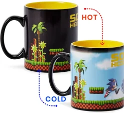 Sonic the Hedgehog Heat Changing 16-Bit Ceramic Coffee Mug | Holds 16 Ounces