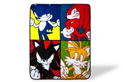 Sonic The Hedgehog Warhol Fleece Throw Blanket | 45 x 60 Inch Cozy Blanket