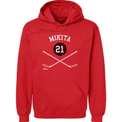 Stan Mikita Chicago 21 Sticks WHT