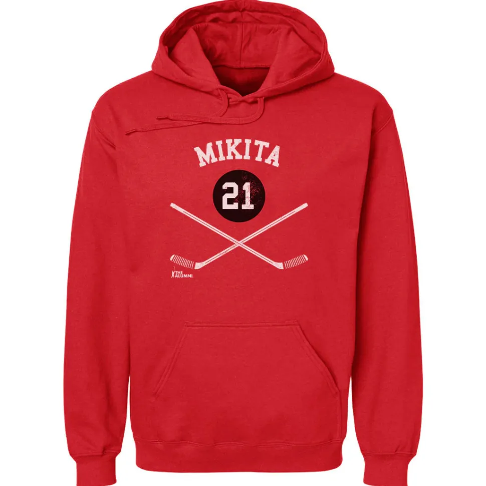 Stan Mikita Chicago 21 Sticks WHT