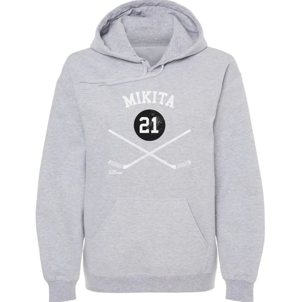 Stan Mikita Chicago 21 Sticks WHT