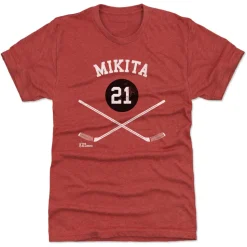 Stan Mikita Chicago 21 Sticks WHT