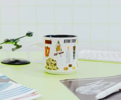 Star Trek Aliens, Villains, and Crew Stackable Ceramic Mug | Holds 13 Ounces