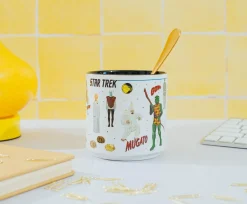 Star Trek Aliens, Villains, and Crew Stackable Ceramic Mug | Holds 13 Ounces