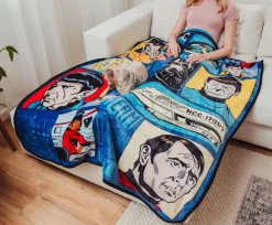 Star Trek: The Animated Series Comic Panel Throw Blanket | 50 x 60 Inches