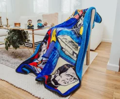 Star Trek: The Animated Series Comic Panel Throw Blanket | 50 x 60 Inches