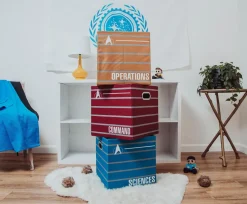 Star Trek: The Next Generation 13-Inch Storage Bin Cube Organizers | Set of 3