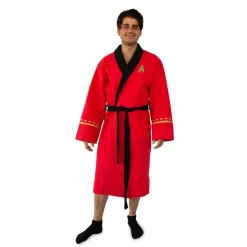 Star Trek: The Original Series Waffle-Weave Cotton Adult Robe | Red Operations