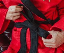 Star Trek: The Original Series Waffle-Weave Cotton Adult Robe | Red Operations