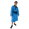 Star Trek: The Original Series Waffle-Weave Cotton Adult Bathrobe | Blue Medical
