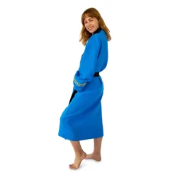 Star Trek: The Original Series Waffle-Weave Cotton Adult Bathrobe | Blue Medical