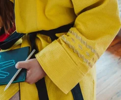 Star Trek: The Original Series Waffle-Weave Cotton Adult Bathrobe | Gold Command