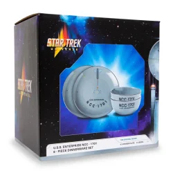 Star Trek: The Original Series NCC-1701 Series 8-Piece Ceramic Dinnerware Set