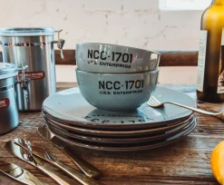 Star Trek: The Original Series NCC-1701 Series 8-Piece Ceramic Dinnerware Set
