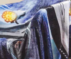 Star Trek USS Enterprise Fleece Throw Blanket | 45 x 60 Inches