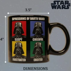 Star Wars - Darth Vader Expressions Ceramic Mug | Holds 14 Ounces