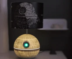 Star Wars - Death Star 3D Touch Lamp | LED Lamp With Printed Shade | 14 Inches