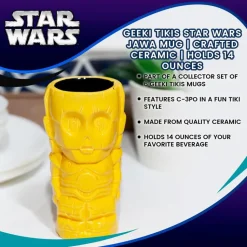 Star Wars - Geeki Tikis Star Wars C-3PO Mug | Crafted Ceramic | Holds 14 Ounces