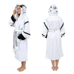 Star Wars - Stormtrooper Unisex Hooded Bathrobe for Adults | One Size Fits Most