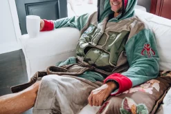 Star Wars Boba Fett Hooded Bathrobe for Men/Women | One Size Fits Most Adults