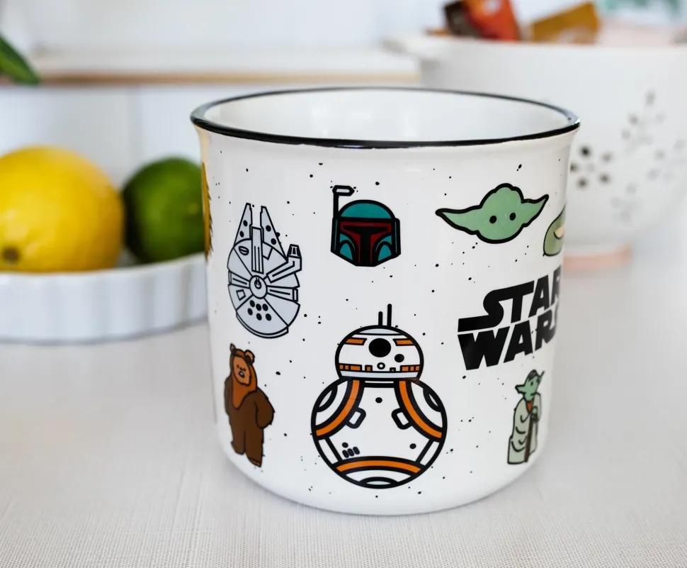 Star Wars Characters Ceramic Camper Mug | Holds 20 Ounces