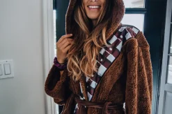 Star Wars Chewbacca Hooded Bathrobe for Adults | One Size Fits Most
