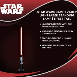 Star Wars Darth Vader Lightsaber Standing Lamp | 5 Feet Tall
