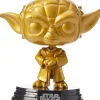 Star Wars Funko POP 4 Inch Vinyl Figure | Metallic Gold Yoda