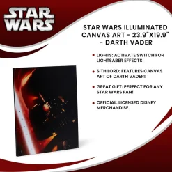 Star Wars Illuminated Canvas Art - 23.9x19.9 - Darth Vader