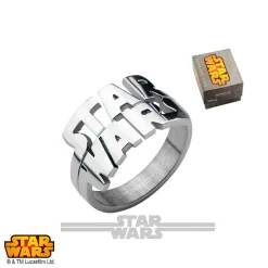 Star Wars Logo Cutout Stainless Steel Ring