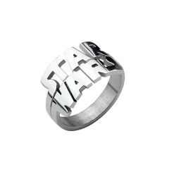 Star Wars Logo Cutout Stainless Steel Ring