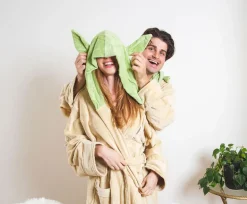 Star Wars Yoda Unisex Hooded Bathrobe for Adults