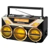 Studebaker Portable Avanti Stereo Boombox with Bluetooth/CD/FM Stereo Analog Radio/15W Subwoofer