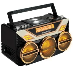Studebaker Portable Avanti Stereo Boombox with Bluetooth/CD/FM Stereo Analog Radio/15W Subwoofer