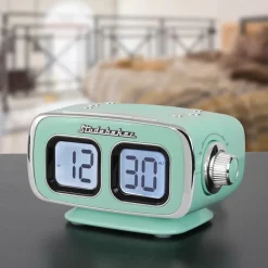 Studebaker Roommate Large Display LCD AM/FM Retro Clock Radio with Bluetooth
