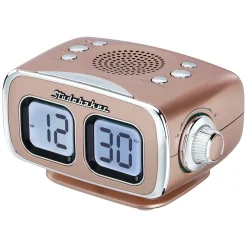 Studebaker Roommate Large Display LCD AM/FM Retro Clock Radio with Bluetooth