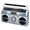 Studebaker 80's Retro Street Boombox with FM Radio, CD Player, LED EQ, 10 Watts RMS and AC/DC