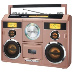 Studebaker Sound Station Portable Stereo Boombox with Bluetooth/CD/AM-FM Radio/Cassette Recorder