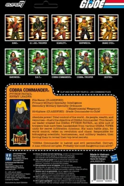 Super7 - G.I. Joe - ReAction Figures Wave 6 - Python Patrol Cobra Commander