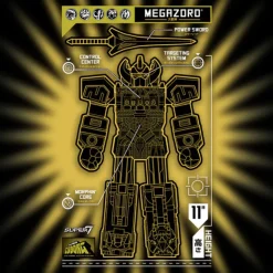 Super7 - Mighty Morphin Power Rangers Super Cyborg - Megazord Black / Gold