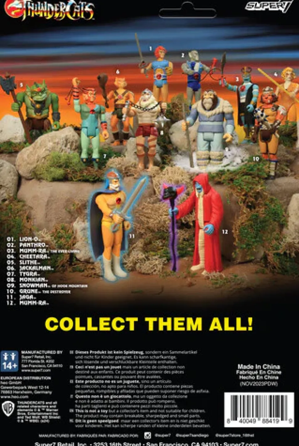 Super7 - Thundercats - Reaction Figures Wv6 - Mumm-Ra (Evil Mutant)