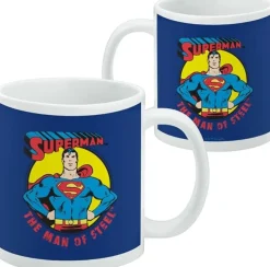 Superman - Man of Steel Mug (Distressed Font)