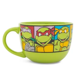 Teenage Mutant Ninja Turtles Characters Ceramic Soup Mug | Holds 24 Ounces