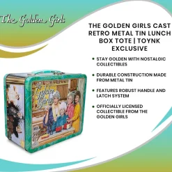 The Golden Girls Cast Retro Metal Tin Lunch Box Tote