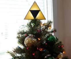 The Legend of Zelda 7-Inch Triforce Light-Up Holiday Tree Topper Decoration
