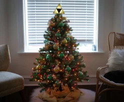 The Legend of Zelda 7-Inch Triforce Light-Up Holiday Tree Topper Decoration