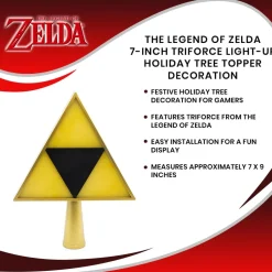 The Legend of Zelda 7-Inch Triforce Light-Up Holiday Tree Topper Decoration