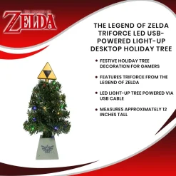 The Legend of Zelda Triforce LED USB-Powered Light-Up Desktop Holiday Tree